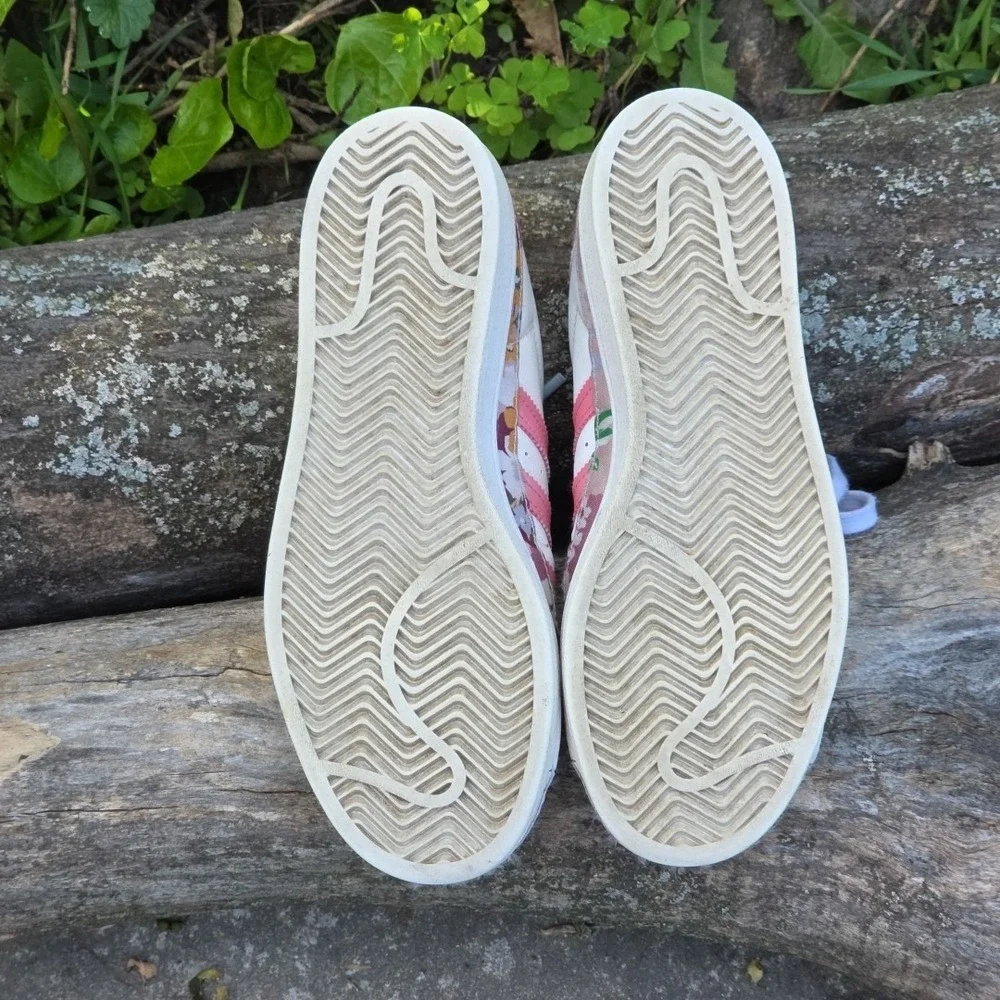 Adidas Originals Superstar Girls Kids Shoes Sneakers White Pink‎ Size US 5